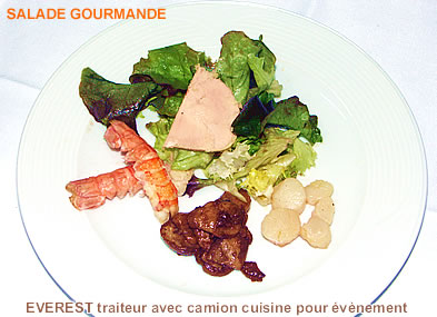 Cuisine traiteur Everest, salade gourmande
