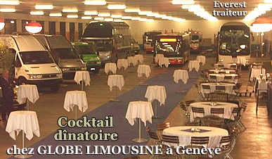 Everest traiteur au Globe Limousine Geneve